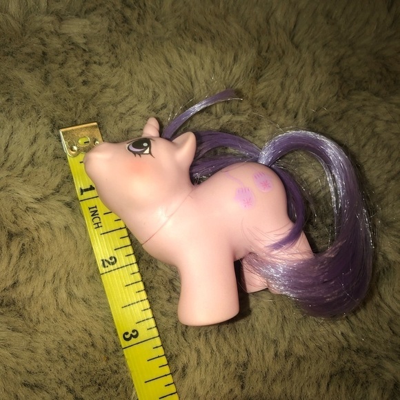 vtg 80s My Little Pony MLP “Baby Snookums” Pink Purple Mittens Image Rump - Picture 5 of 6